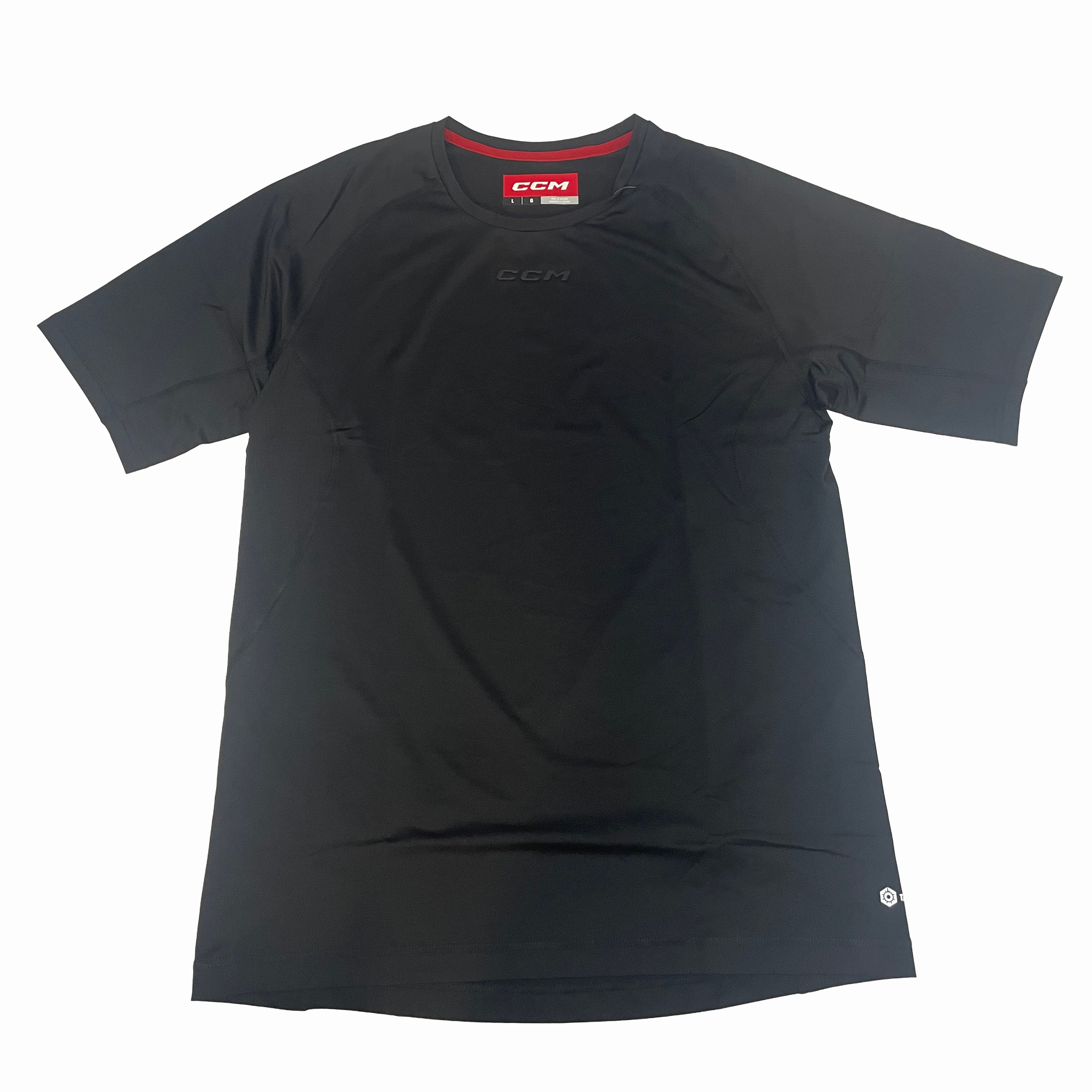 T-shirt d'entraînement à manches courtes CCM pour homme (noir)